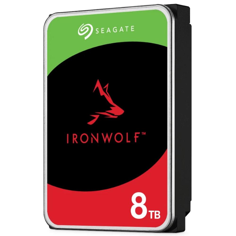 DISCO DURO INTERNO HDD SEAGATE IRONWOLF NAS ST8000VN002 8TB 3.5" 5400RPM/ 256MB/ SATA 6GB/S