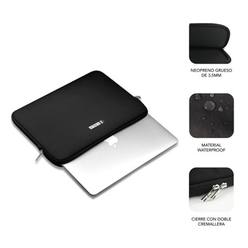 FUNDA SUBBLIM BUSINESS LAPTOP SLEEVE NEOPRENE V2 PARA PORTATIL 15.6" NEGRO