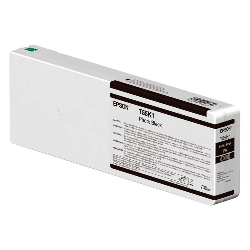 CARTUCHO TINTA EPSON T55K100 ULTRACHROME HDX/HD PHOTO BLACK 700ML