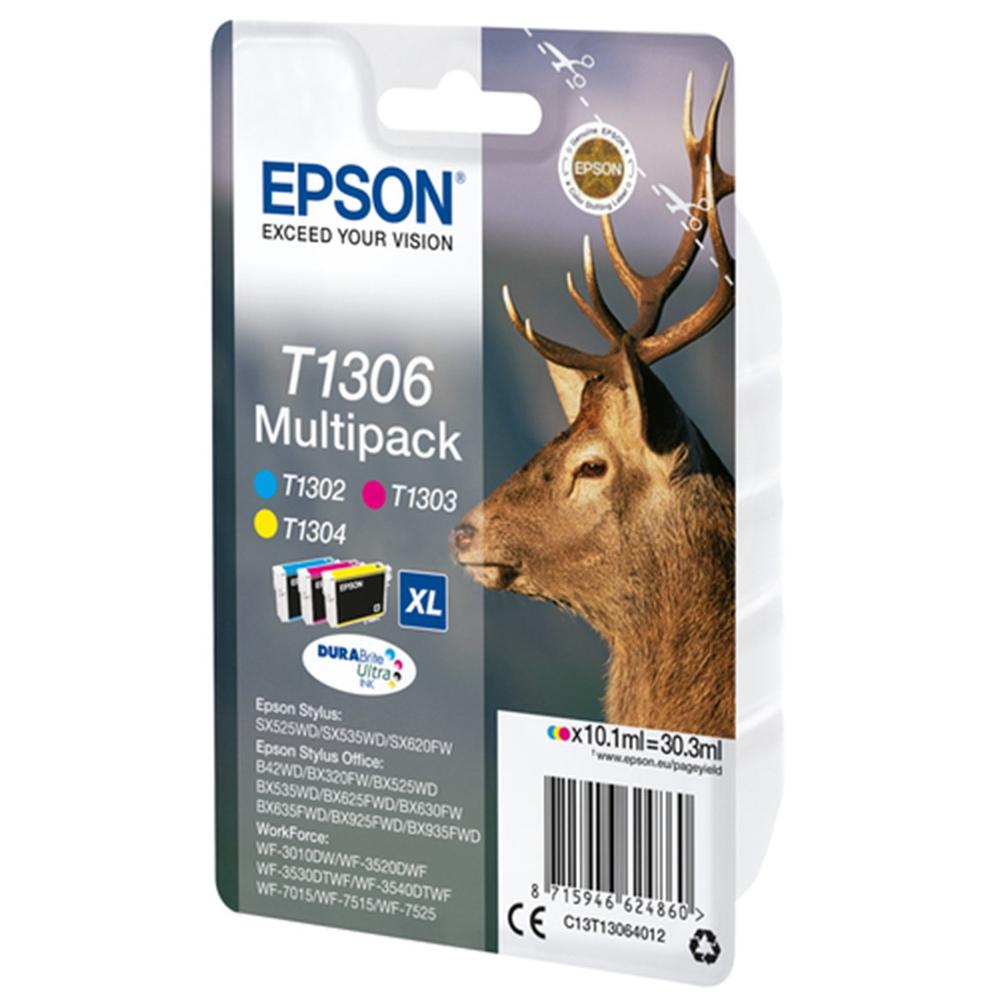 MULTIPACK CARTUCHO TINTA EPSON T1306 CIAN/MAGENTA/AMARILLO