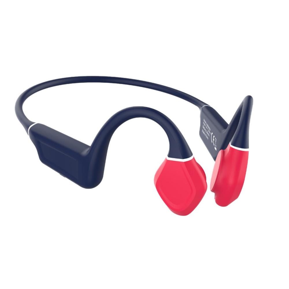 AURICULARES LEOTEC EARPHONES INALAMBRICO AZUL/ROJO CONDUCCION OSEA