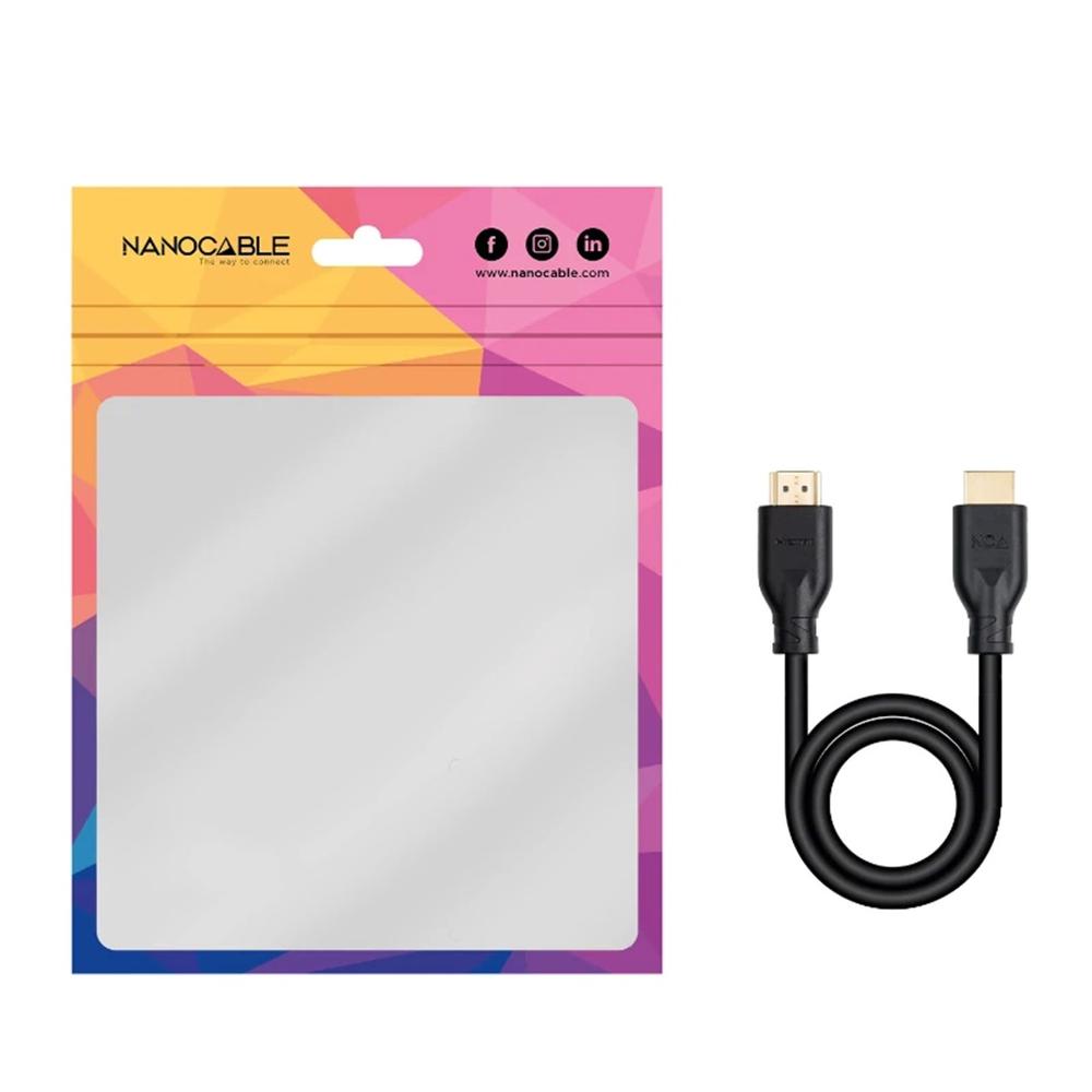 CABLE HDMI 4K NANOCABLE 2M/ MACHO-MACHO