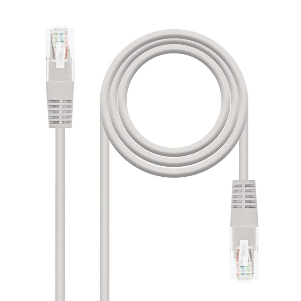 CABLE RED NANOCABLE LATIGUILLO RJ45 UTP CAT5 0.5M GRIS