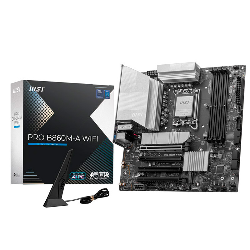 PLACA BASE MSI PRO B860M-A LGA 1851 WIFI ATX 4XDDR5 MATX