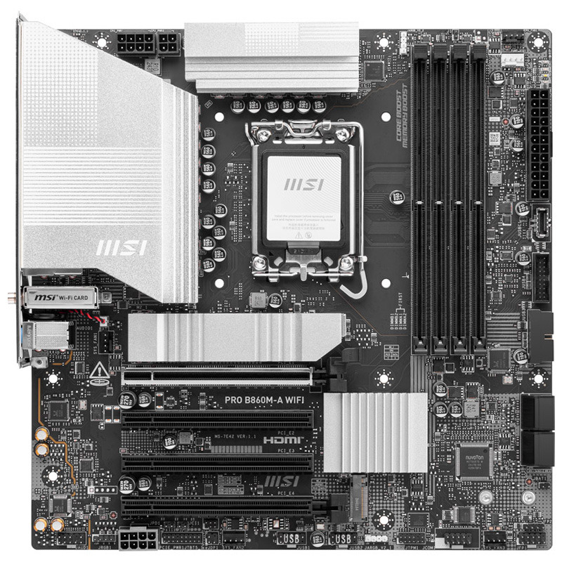PLACA BASE MSI PRO B860M-A LGA 1851 WIFI ATX 4XDDR5 MATX