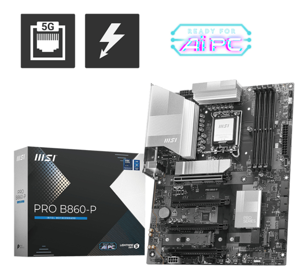 PLACA BASE MSI PRO B860-P ATX DDR5 LGA 1851