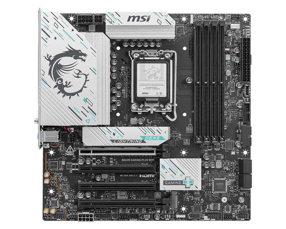 PLACA BASE MSI B860M GAMING PLUS WIFI MATX DDR5 LGA 1851