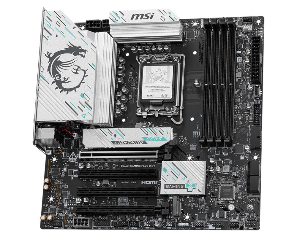 PLACA BASE MSI B860M GAMING PLUS WIFI MATX DDR5 LGA 1851
