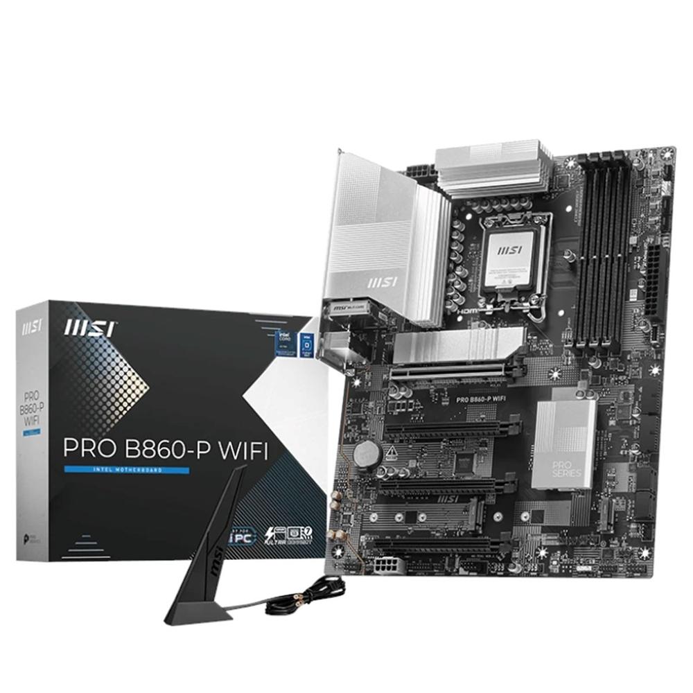 PLACA BASE MSI PRO B860-P WIFI ATX/ 4X DDR5/ LGA 1851