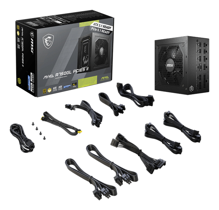 FUENTE ALIMENTACION MSI MAG A750GL GAMING ATX 750W