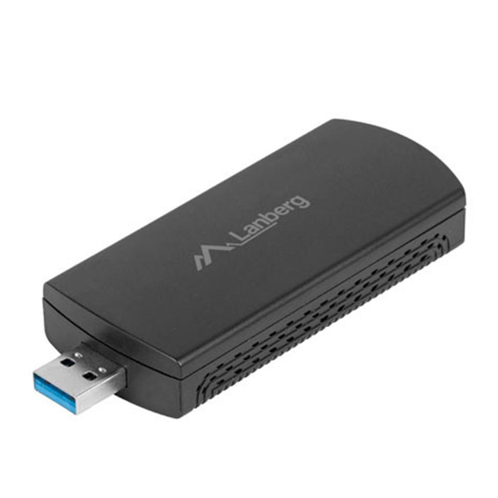 ADAPTADOR RED LANBERG USB WIFI AX3000 TRI-BANDA 2X ANTENAS INTERNAS