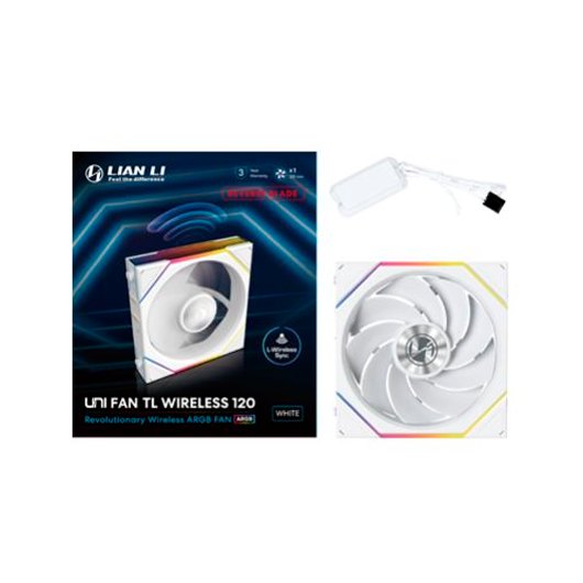 VENTILADOR CAJA GAMING LIAN LI UNIFAN TL120 INALAMBRICO ARGB 120MM BLANCO