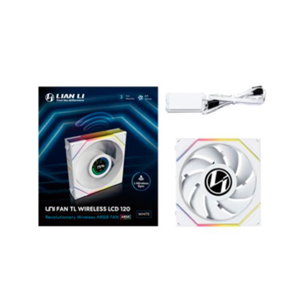 VENTILADOR CAJA LIAN LI UNIFAN TL-LCD WIRELESS ARGB 120MM WHITE