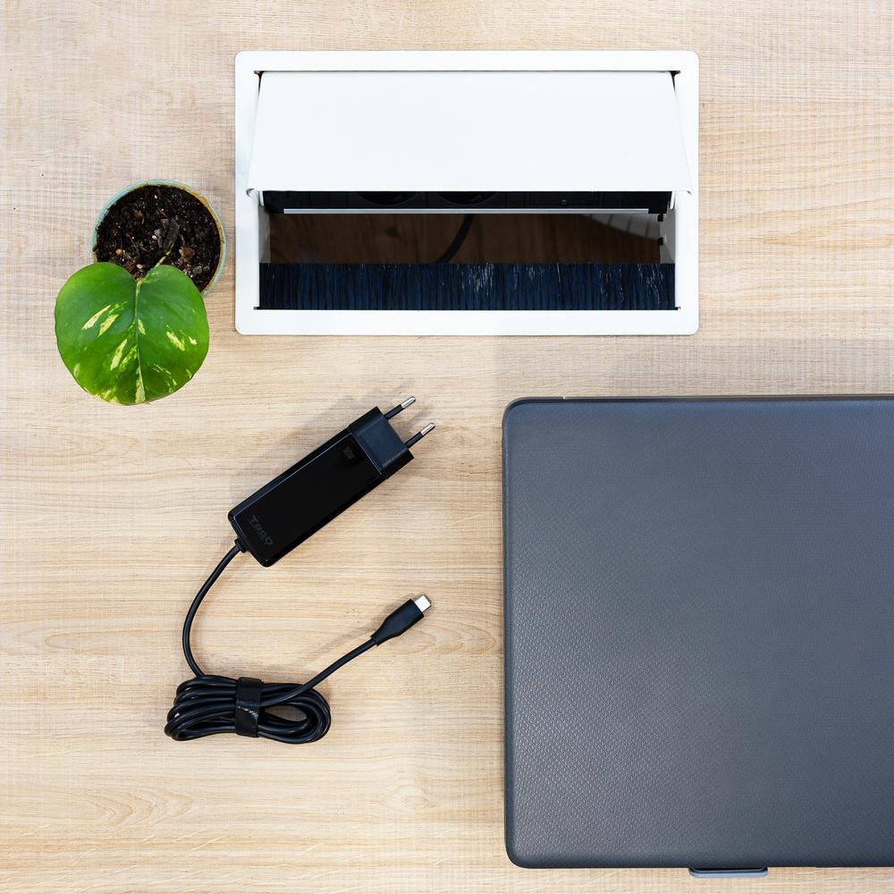 CARGADOR DE PARED TOOQ TQLC-USBCGAN90PD-C 90W USB-C NEGRO PORTATIL