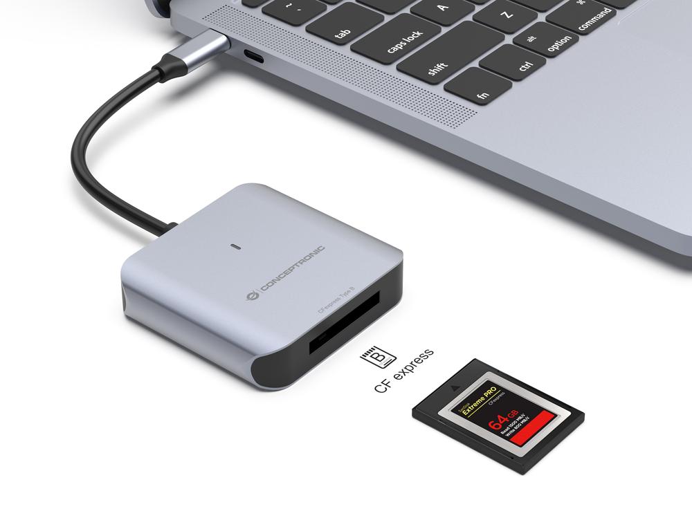 LECTO DE TARJETAS USB TIPO C CONCEPTRONIC BIAN08G