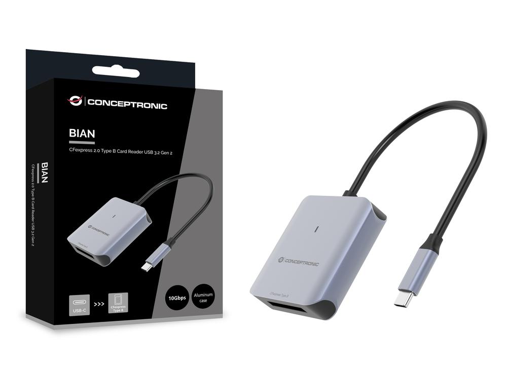 LECTO DE TARJETAS USB TIPO C CONCEPTRONIC BIAN08G