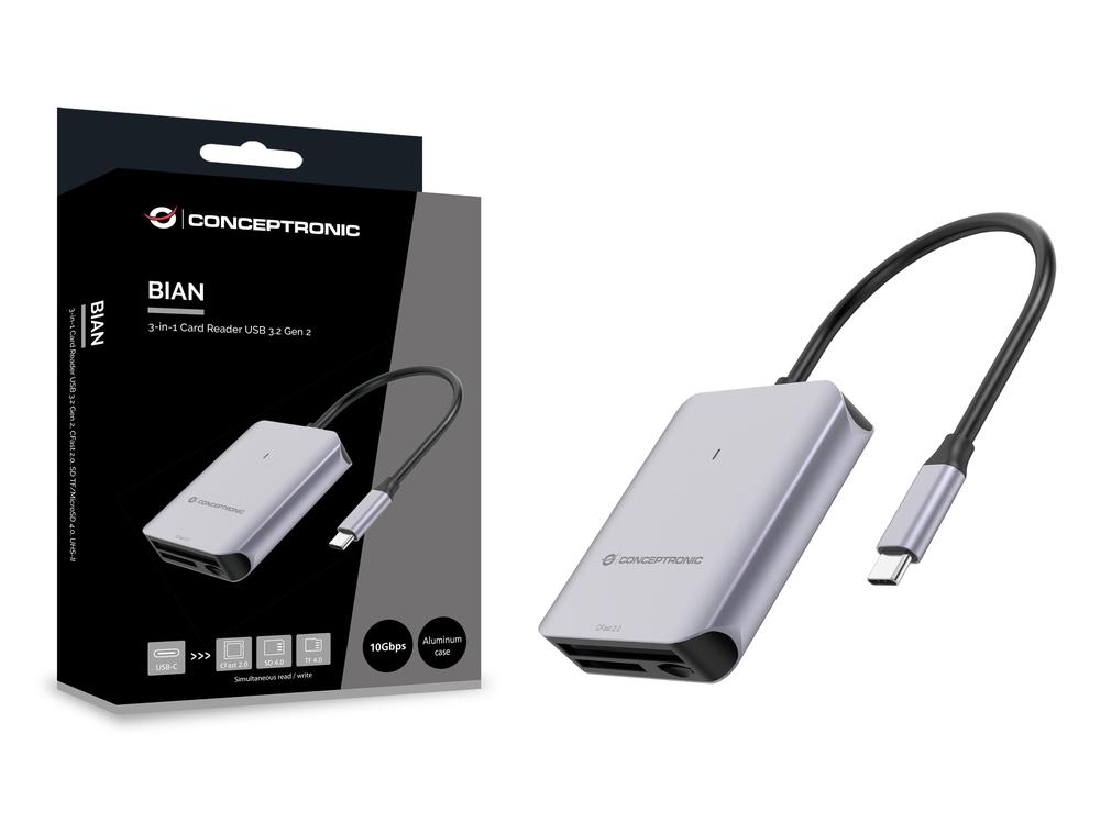 LECTO DE TARJETAS USB TIPO C CONCEPTRONIC BIAN09G