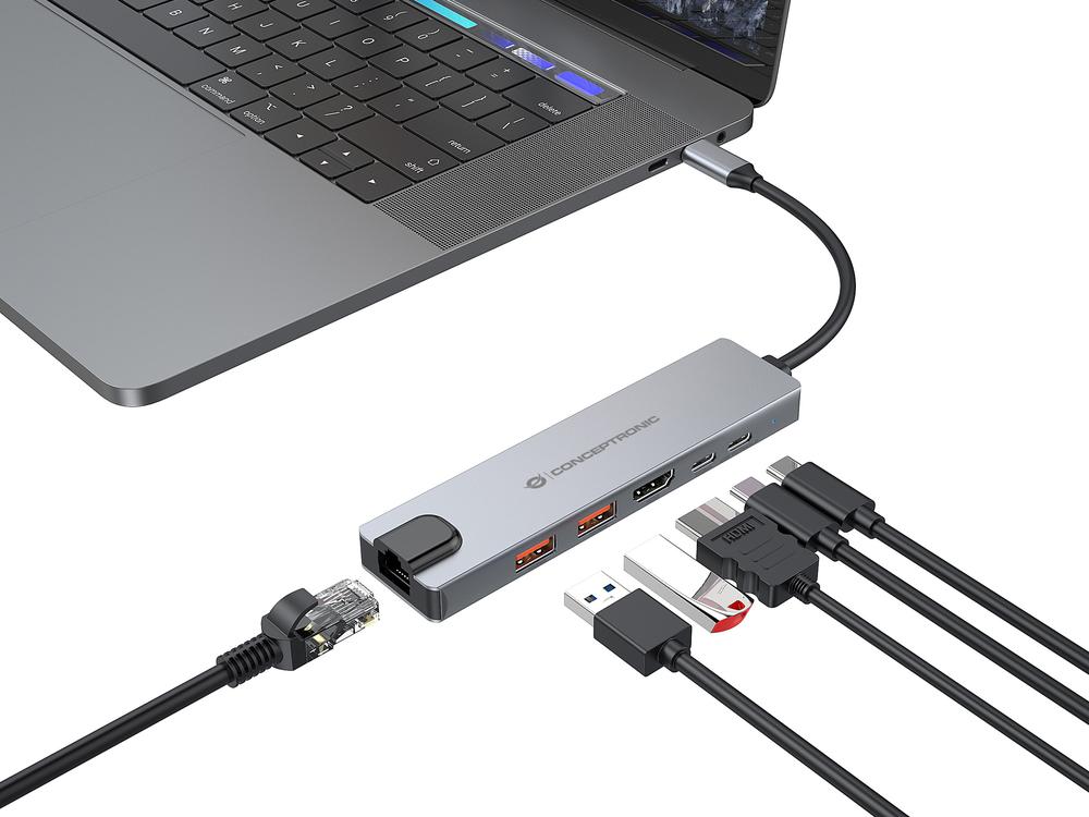 DOCKING STATION CONCEPTRONIC DONN29G USB TIPO C 6 EN 1
