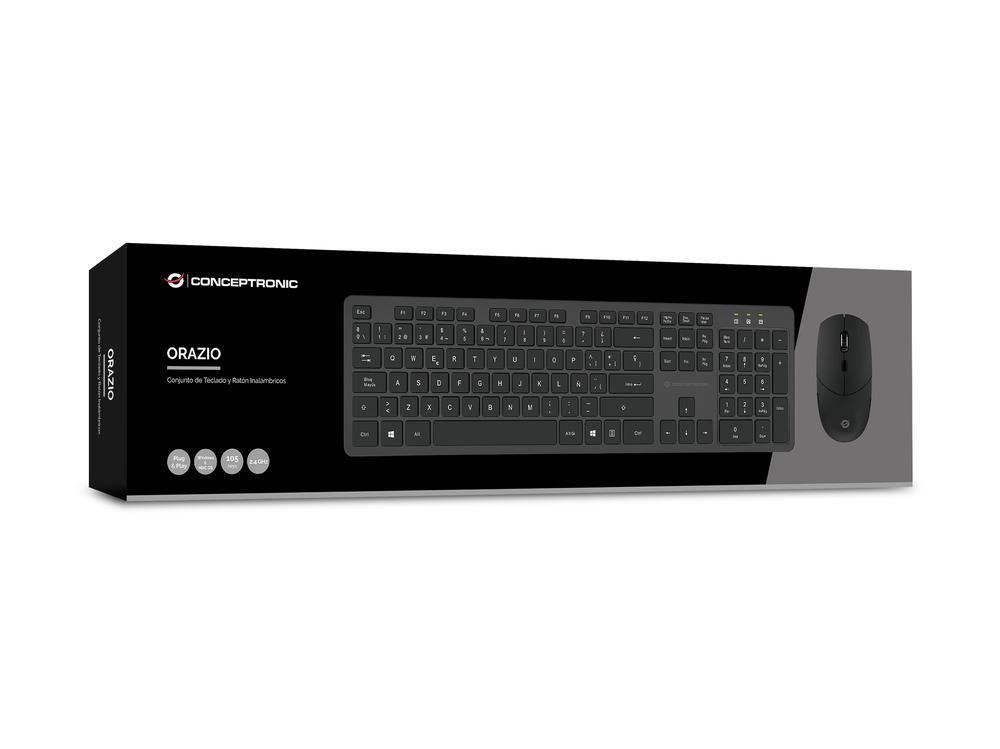 TECLADO + RATON CONCEPTRONIC ORAZIO01ES INALAMBRICO