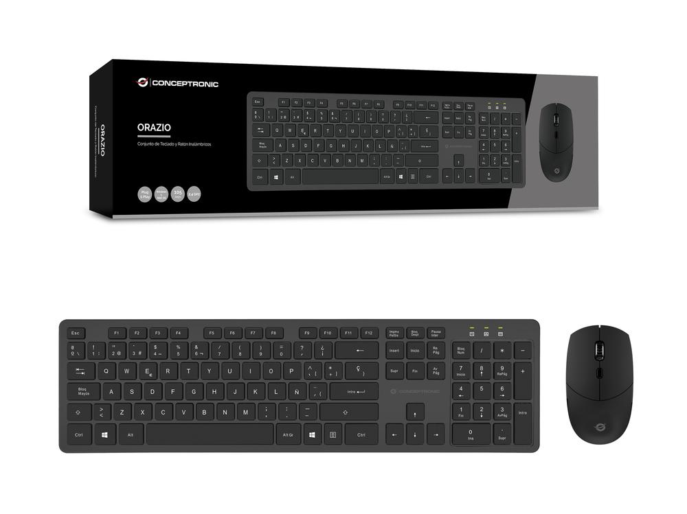 TECLADO + RATON CONCEPTRONIC ORAZIO01ES INALAMBRICO