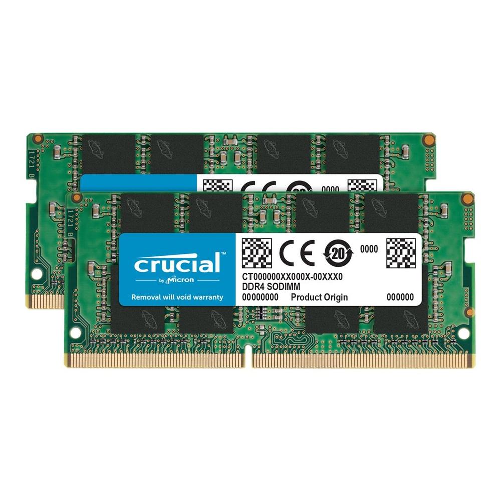 MEMORIA RAM DDR4 32GB 2X16GB CRUCIAL/ SODIMM / 3200MHZ / PC4-25600 / CL22 / 1.2V