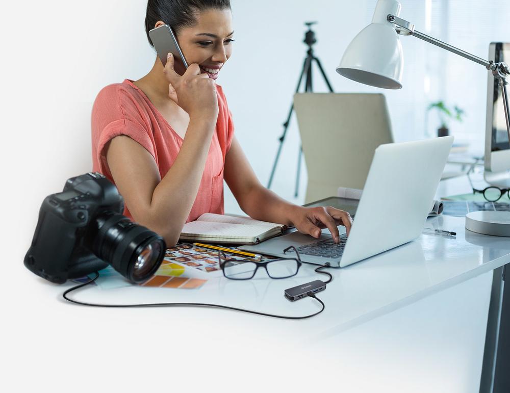HUB D-LINK USB TIPO C 6 EN 1