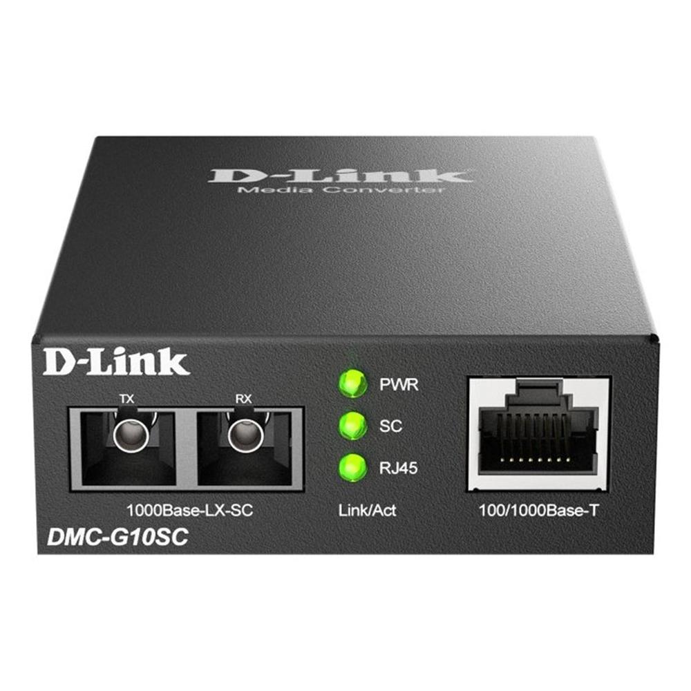 CONVERTIDOR DE MEDIOS MONOMODO D-LINK DMC-G10SC