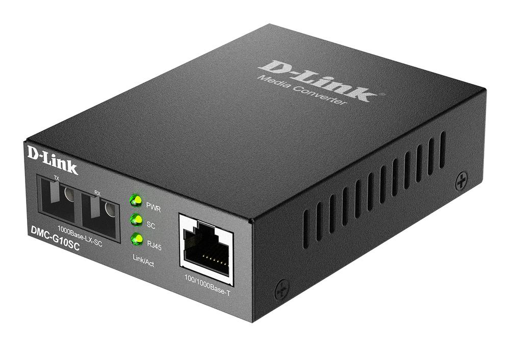 CONVERTIDOR DE MEDIOS MONOMODO D-LINK DMC-G10SC