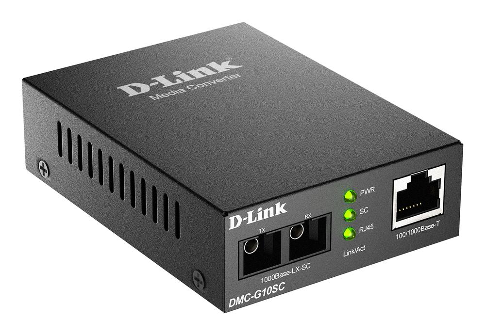 CONVERTIDOR DE MEDIOS MONOMODO D-LINK DMC-G10SC