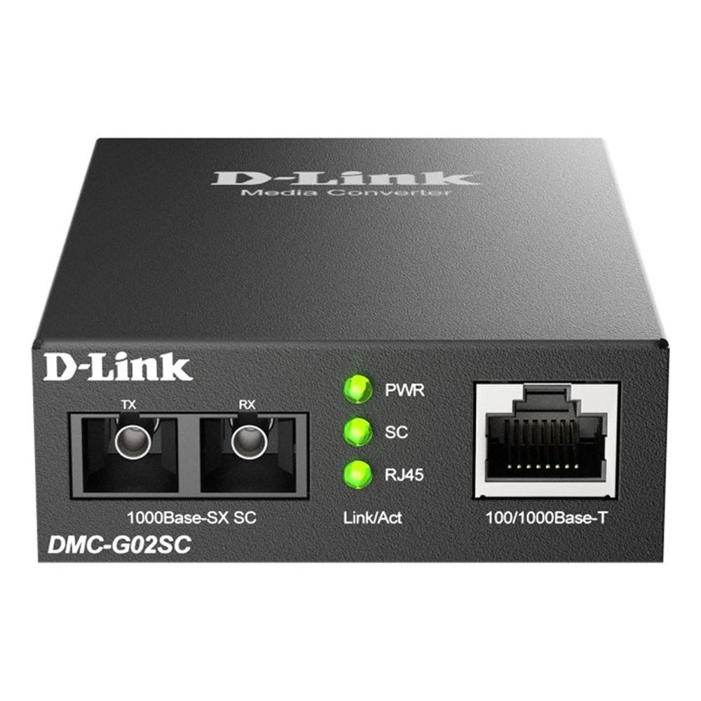 CONVERTIDOR DE MEDIOS MULTIMODO D-LINK DMC-G02SC