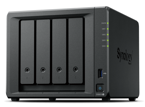 SERVIDOR NAS SYNOLOGY DISK STATION DS925+ 4GB 4 BAHIAS GIGABIT ETHERNET