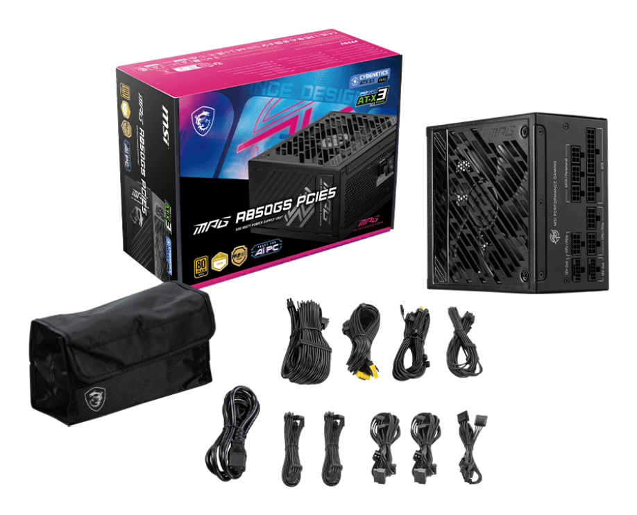 FUENTE ALIMENTACION MSI MPG A850GS GAMING ATX 850W