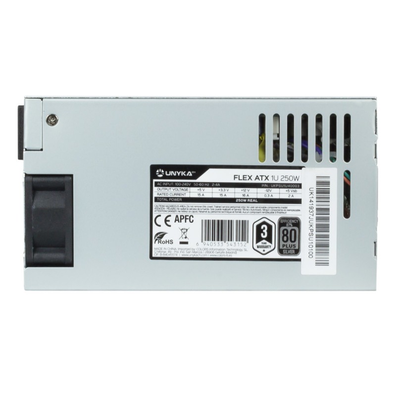 FUENTE ALIMENTACION FLEX UNYKACH BULK APFC ATX 250W