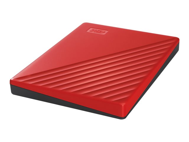 DISCO DURO EXTERNO HDD WD WESTERN DIGITAL 2TB MY PASSPORT USB 3.2 ROJO