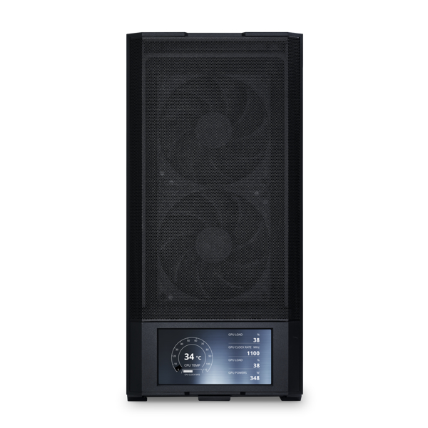 CAJA ORDENADOR GAMING LIAN LI LANCOOL 207 LCD ATX ARGB CRISTAL TEMPLADO NEGRA
