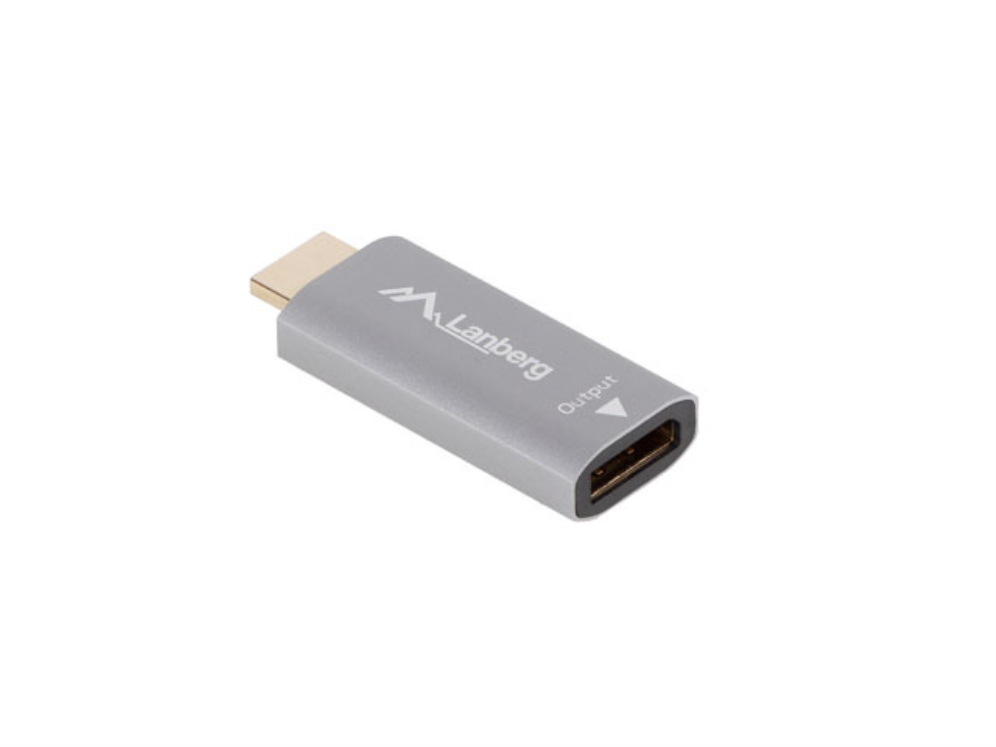 ADAPTADOR 4K HDMI A DISPLAYPORT LANBERG MACHO-HEMBRA