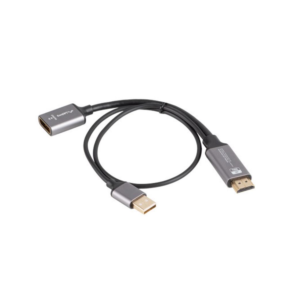 ADAPTADOR 4K HDMI/ USB TIPO A A DISPLAYPORT LANBERG 20CM/ MACHO-HEMBRA
