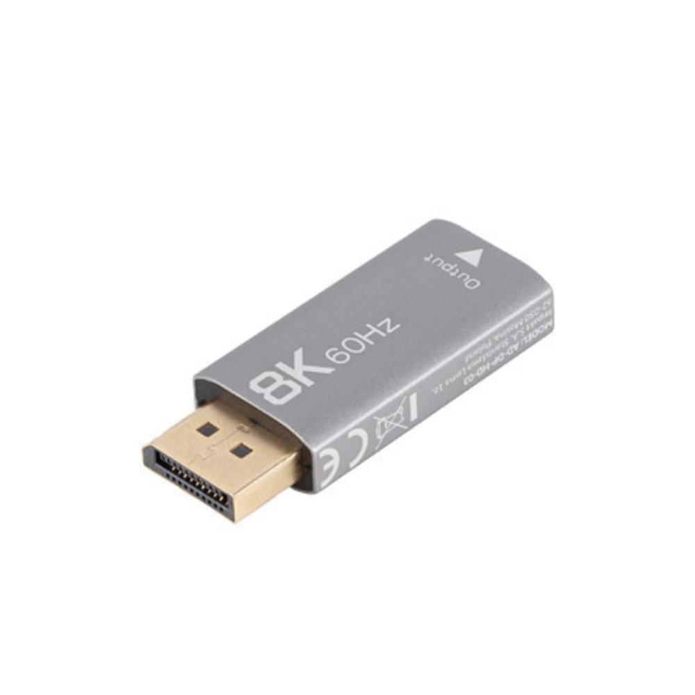 ADAPTADOR 8K DISPLAYPORT A HDMI LANBERG MACHO-HEMBRA