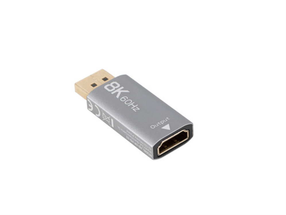 ADAPTADOR 8K DISPLAYPORT A HDMI LANBERG MACHO-HEMBRA