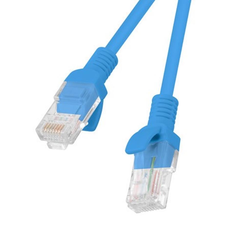 CABLE RED LANBERG LATIGUILLO CAT.6 U/UTP 1.5M AZUL FLUKE PASSED