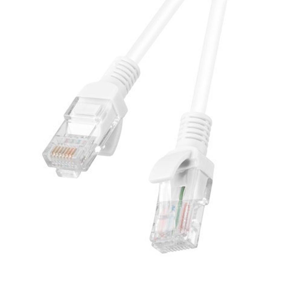 CABLE RED LANBERG LATIGUILLO CAT.6 U/UTP 2M BLANCO FLUKE PASSED
