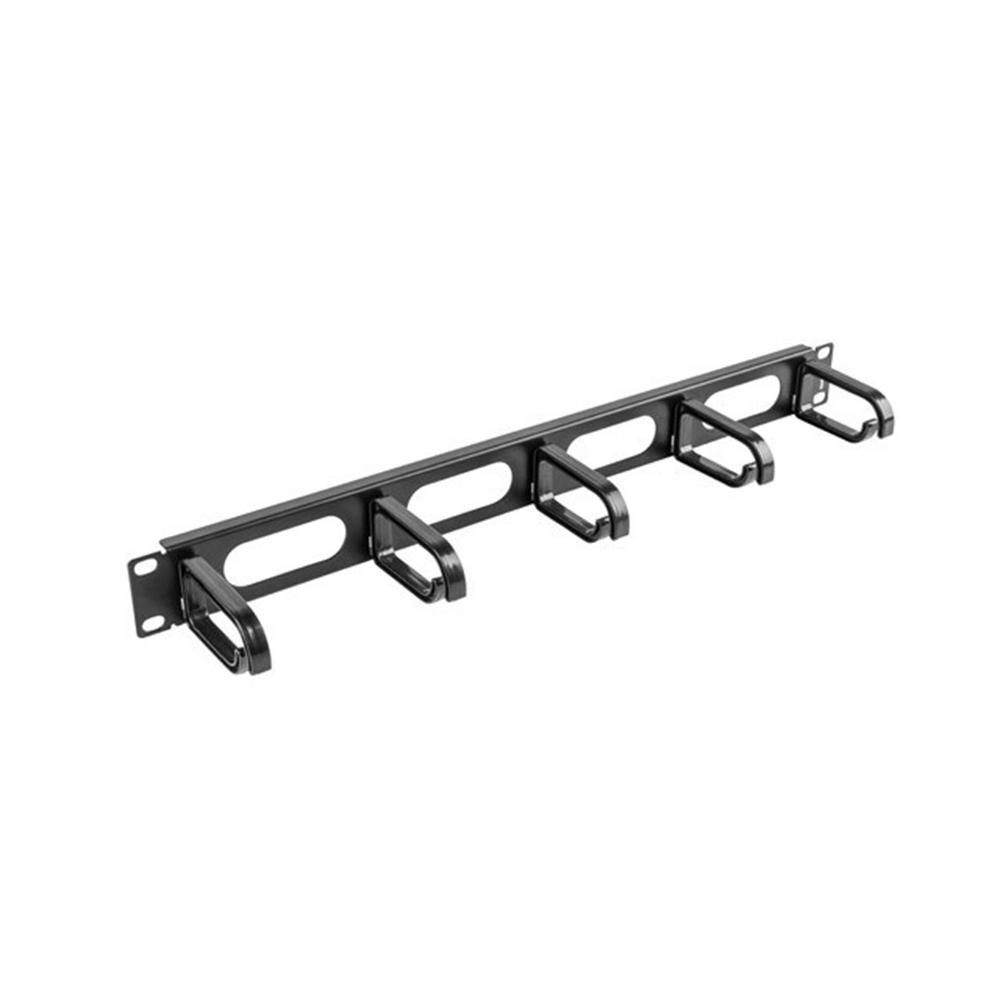 ORGANIZADOR DE CABLES LANBERG 5 ANILLAS 19" 1U TIPO B NEGRO