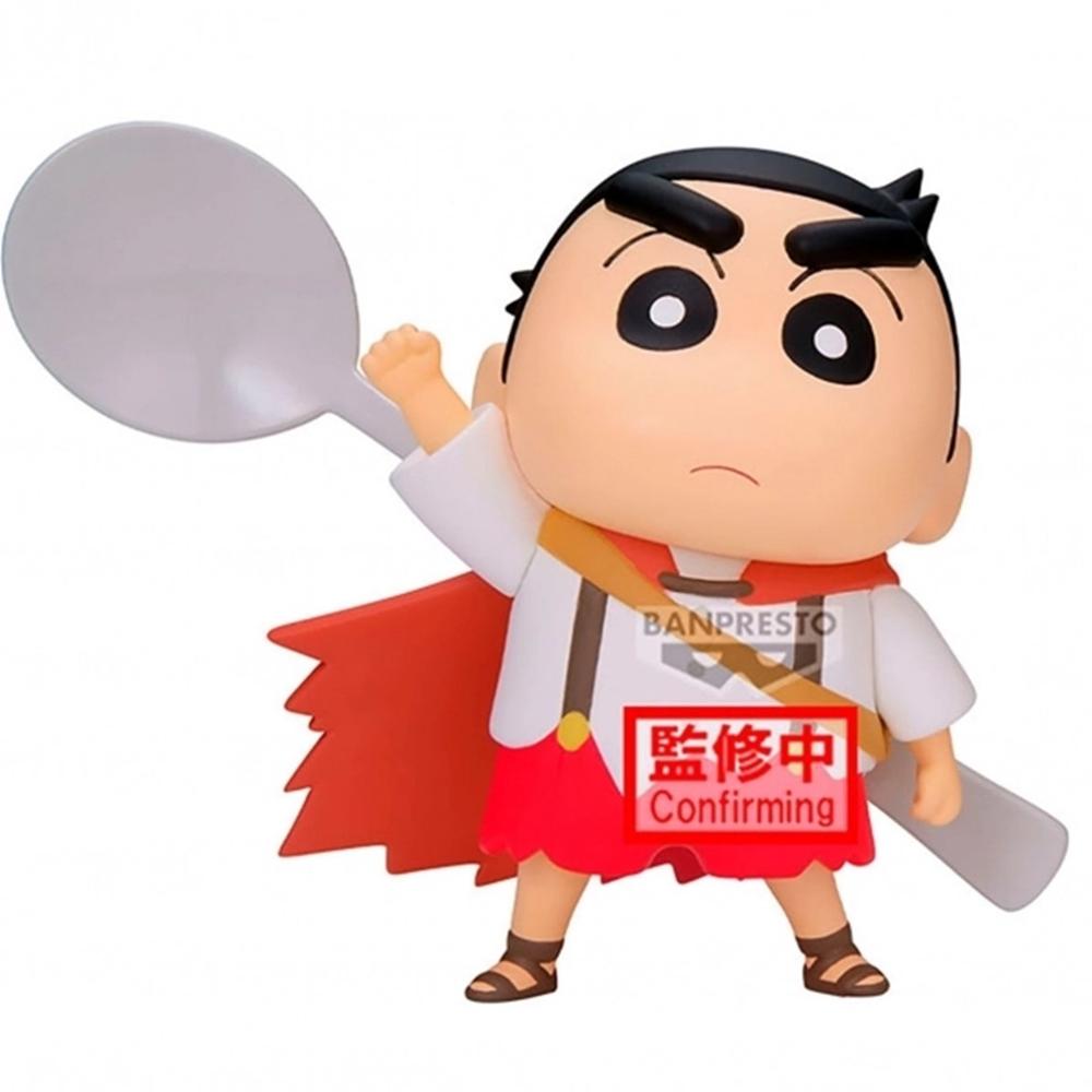 FIGURA BANPRESTO CRAYON SHINCHAN THE MOVIE SUPER HOT! THE SPICY KASUKABE DANCERS KASUKABE BOUEITAI VOL.1 VER.A 11CM