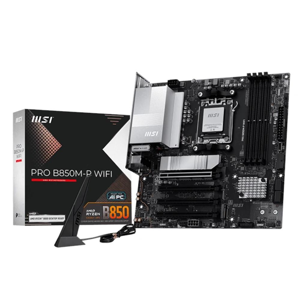 PLACA BASE MSI PRO B850M-P WIFI AM5 MATX/ 4X DDR5