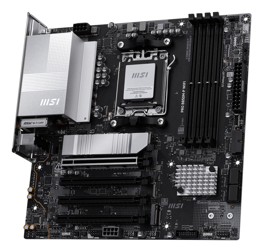 PLACA BASE MSI PRO B850M-P WIFI AM5 MATX/ 4X DDR5