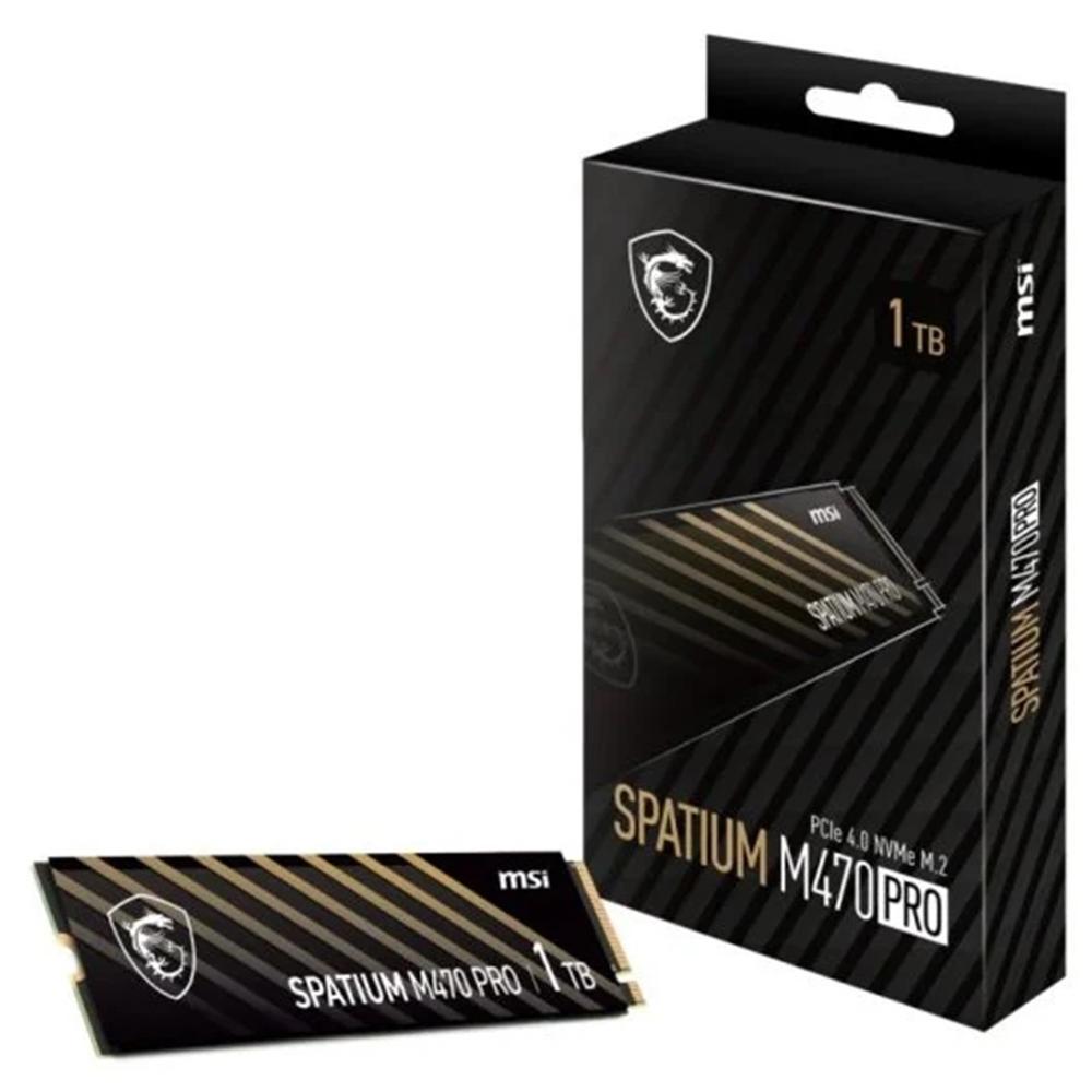 DISCO DURO INTERNO SOLIDO SSD MSI SPATIUM M470 PRO 1TB M.2 NVME PCIE4
