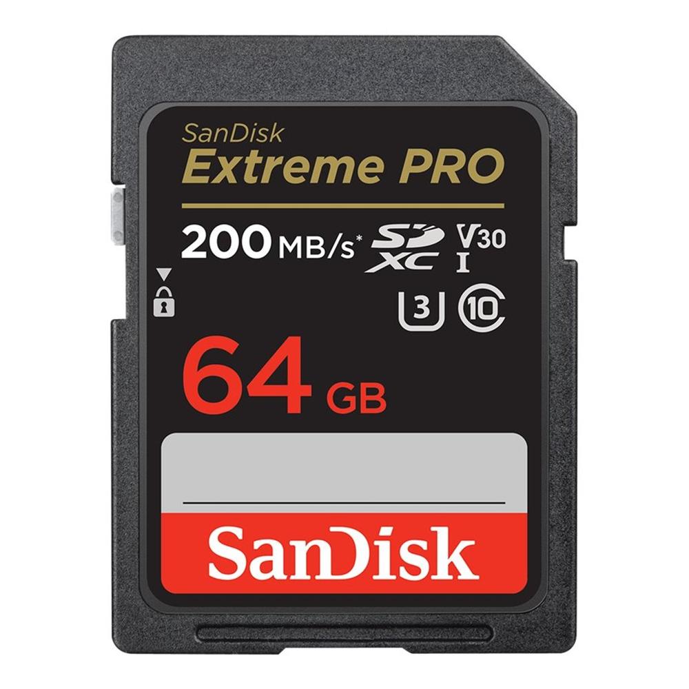 TARJETA MEMORIA SECURE DIGITAL SDXC 64GB SANDISK EXTREME PRO CLASE 10 UHS-I U3