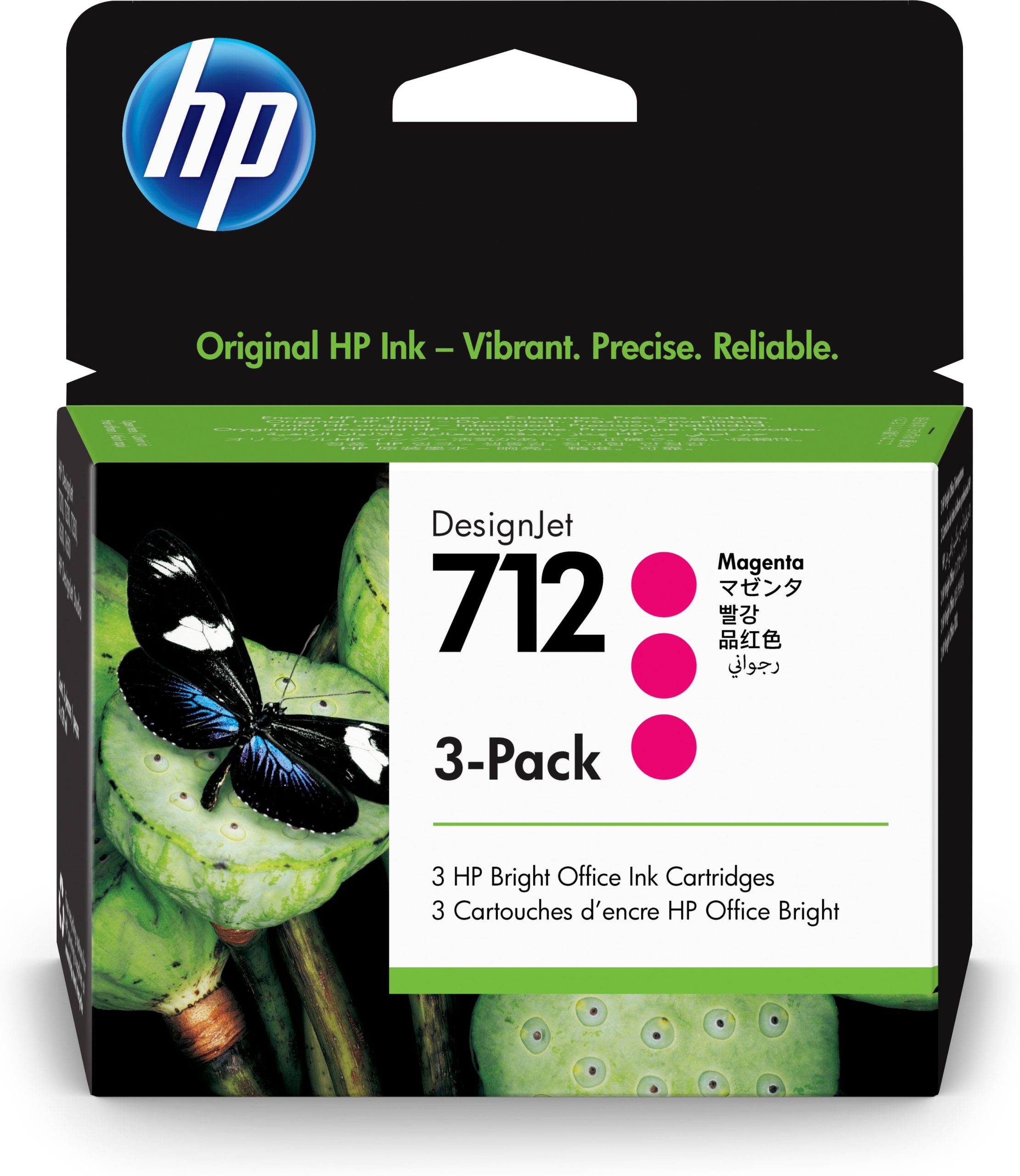 PACK 3 CARTUCHOS HP 712 DesignJet T200/T600 Magenta