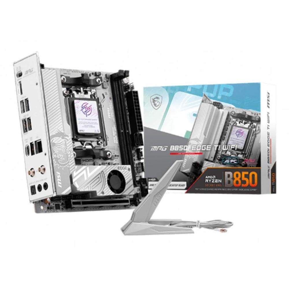 PLACA BASE MSI MPG B850I EDGE TI WIFI MINI ITX AM5/ 2X DDR5/ 2X SATA3