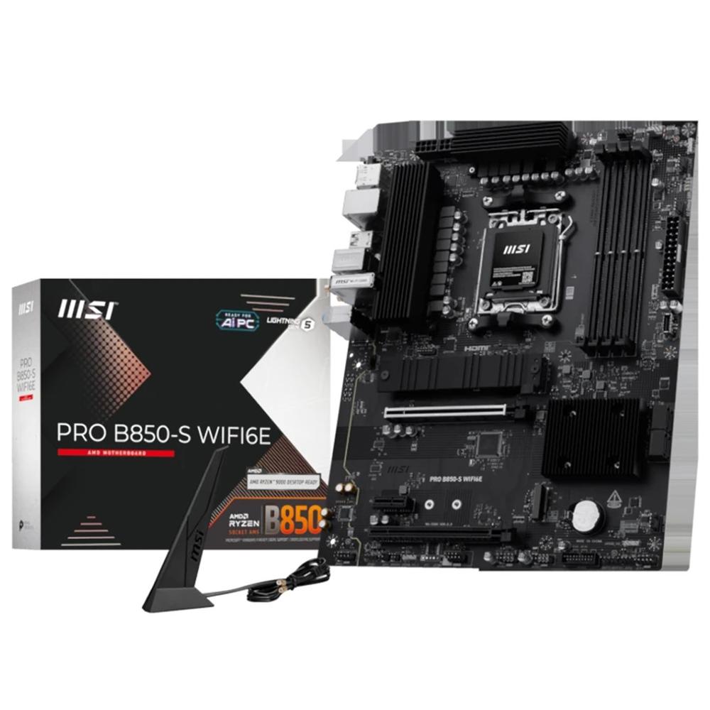 PLACA BASE MSI PRO B850-S WIFI6E ATX AM5